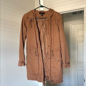 Tan Hooded Parka Jacket